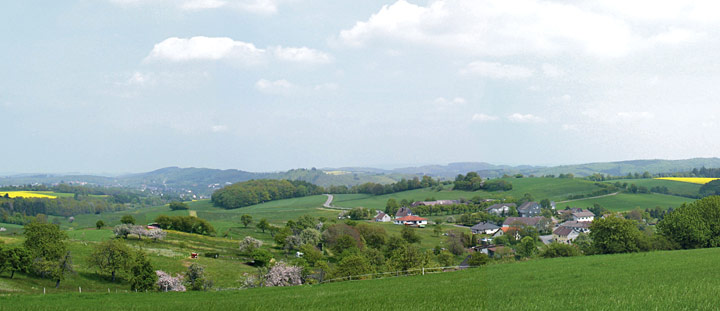 Rundblick vom Hammelsberg bei Dambach